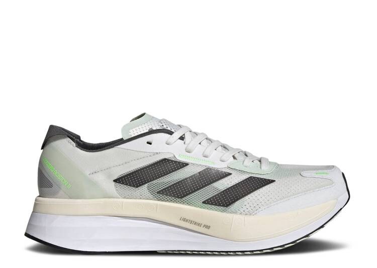 Кроссовки Adidas ADIZERO BOSTON 11 'CRYSTAL WHITE NIGHT METALLIC', белый кроссовки adidas adizero boston 12 running shoes cloud white black night metallic белый