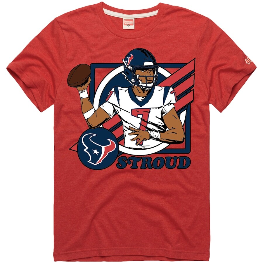 

Футболка с коротким рукавом Homage Houston Texans, красный