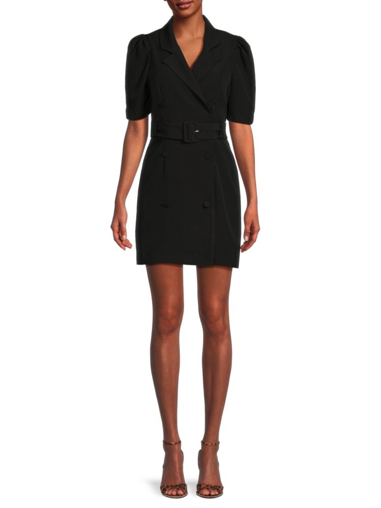 Мини-платье-блейзер с пышными рукавами Lea & Viola, черный кроссовки женские demix bella lea черный