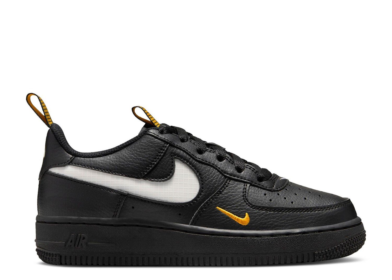 

Кроссовки Nike Air Force 1 Lv8 Gs 'Black University Gold', черный