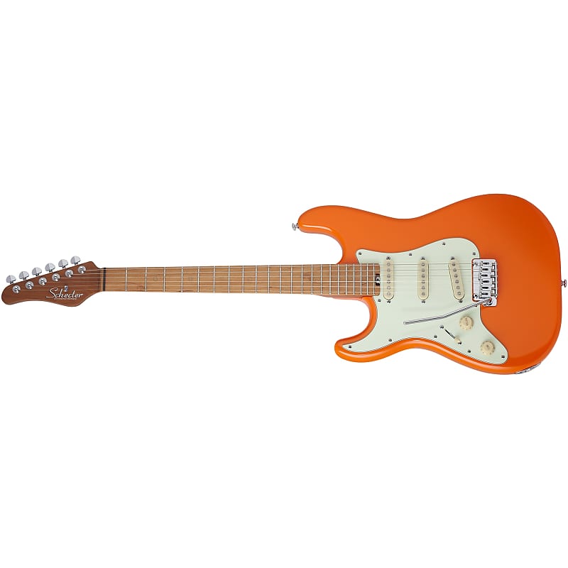 джонстон джони психология Электрогитара Schecter Nick Johnston Traditional LH Atomic Orange Left-Handed Electric Guitar