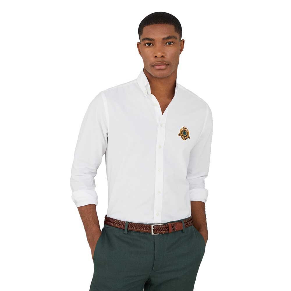 

Рубашка с длинным рукавом Hackett Heritage Oxford, белый