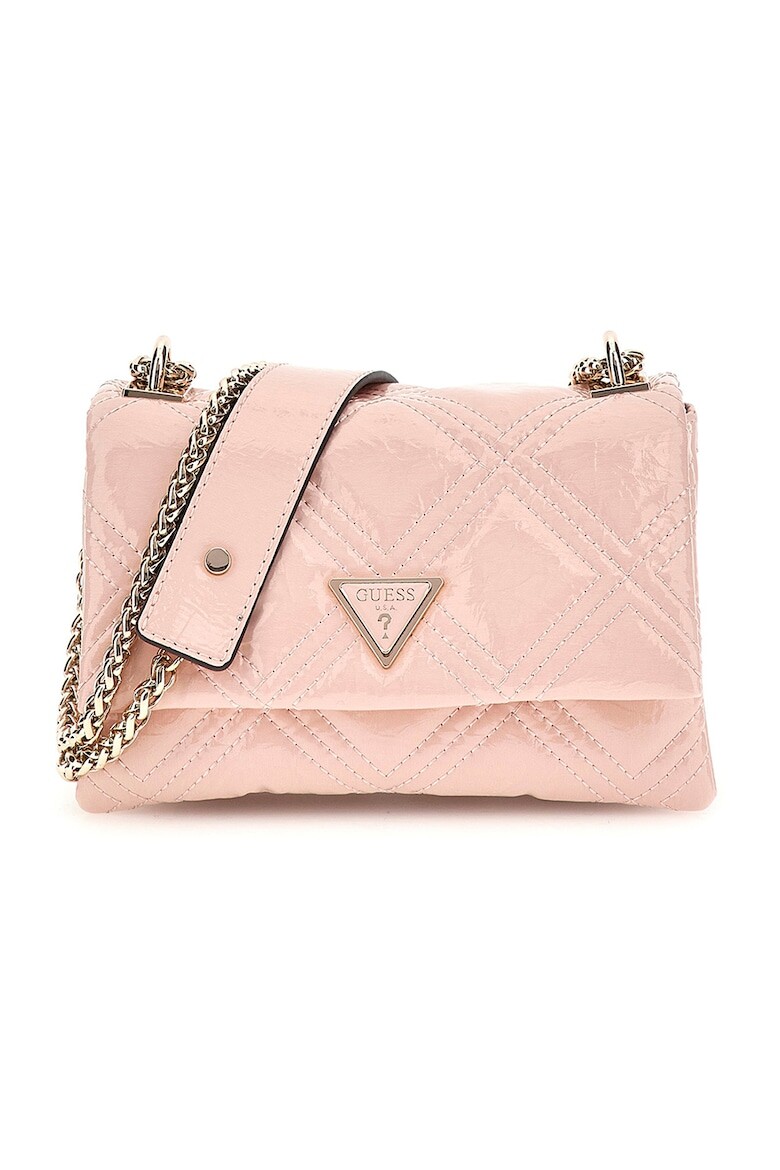 

Сумка Deesa с эффектом лака Guess, розовый
