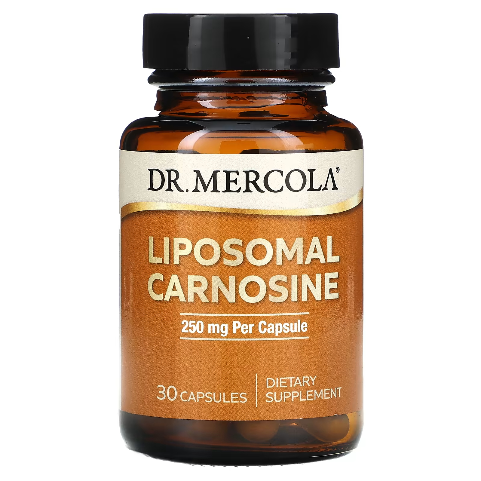 Липосомальный карнозин Dr. Mercola, 30 капсул dr mercola липосомальный коэнзим q10 100 мг 30 капсул
