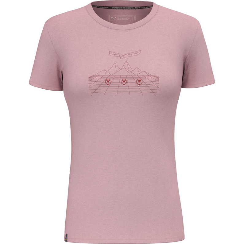 Женская футболка Pure Dolomites Am Salewa, розовый