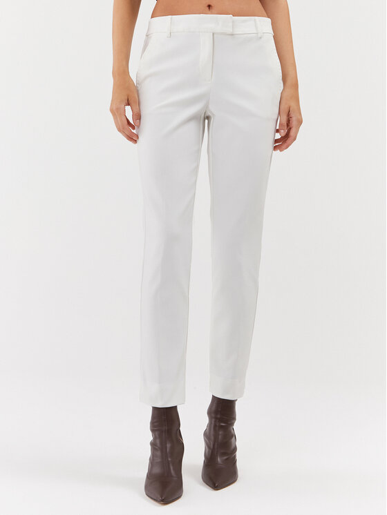 Тканевые брюки стандартного кроя Marella, белый тканевые брюки стандартного кроя marella белый