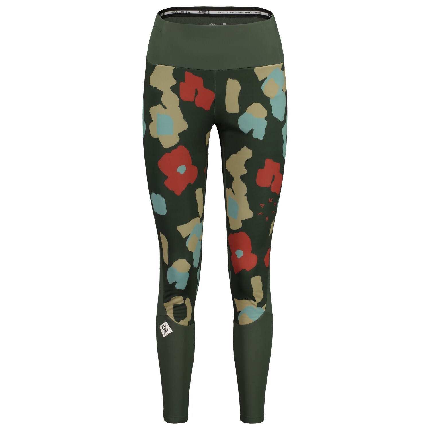 

Колготки для бега Maloja Women's RaukeM, цвет Deep Forest Primrose