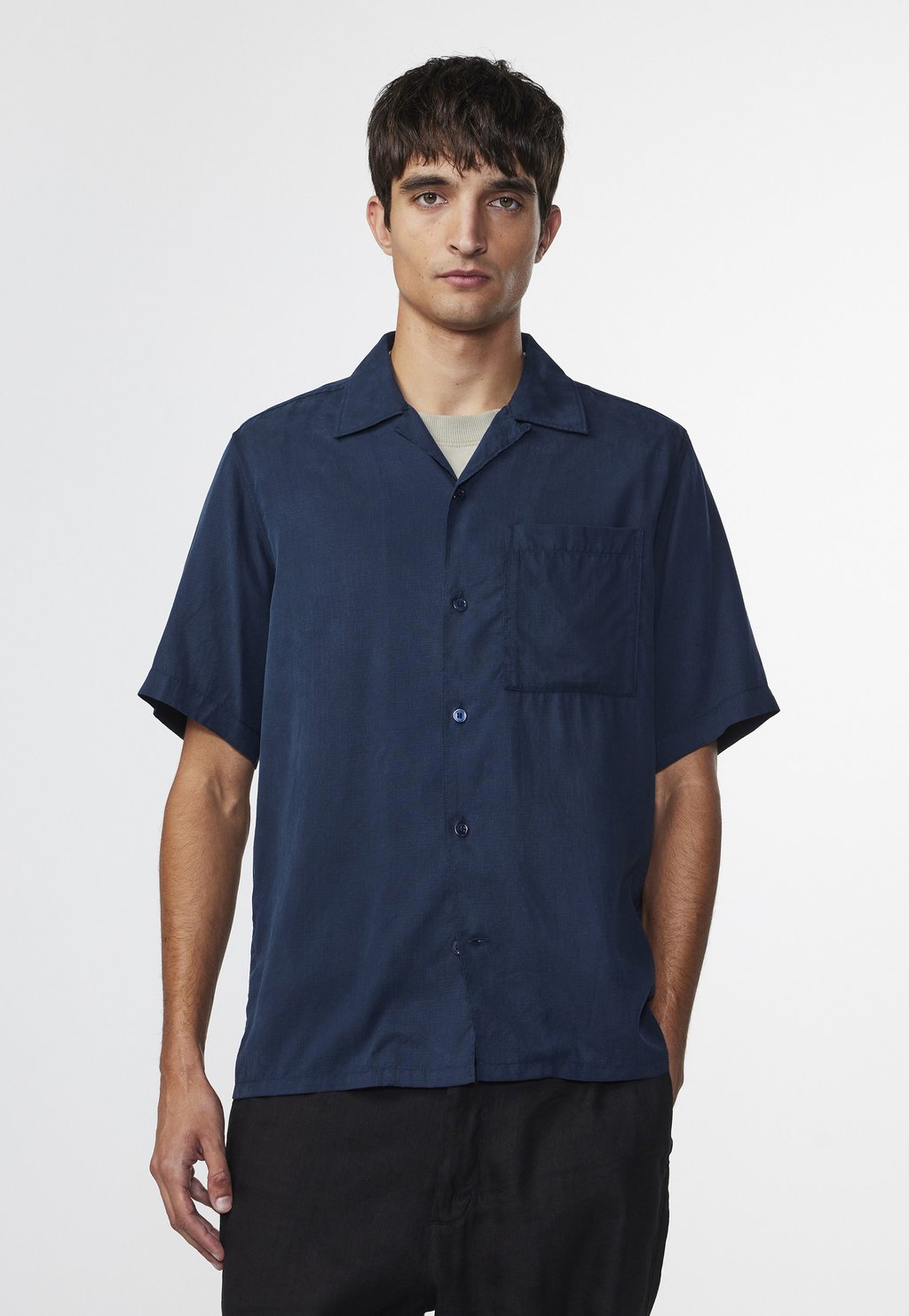 цена Рубашка NN.07, цвет navy blue