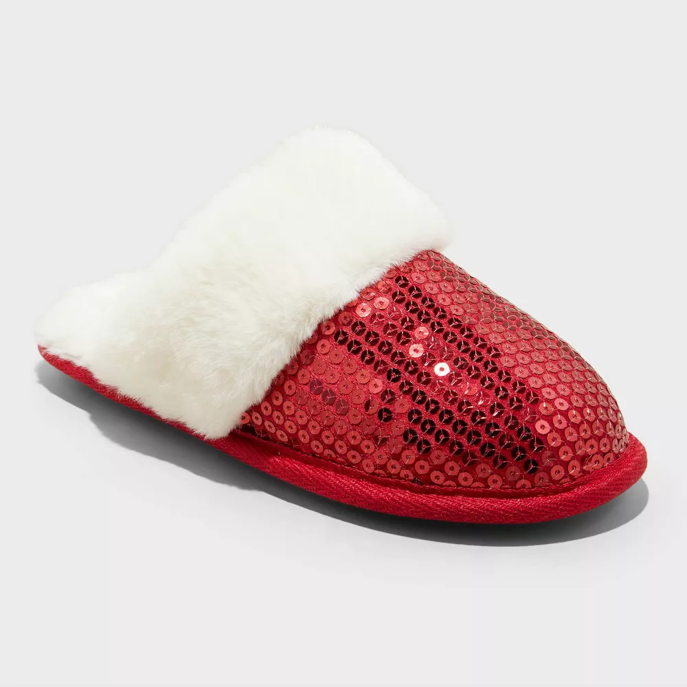 

Детские тапочки Lane Sequin Scuff - Cat & Jack, цвет Red