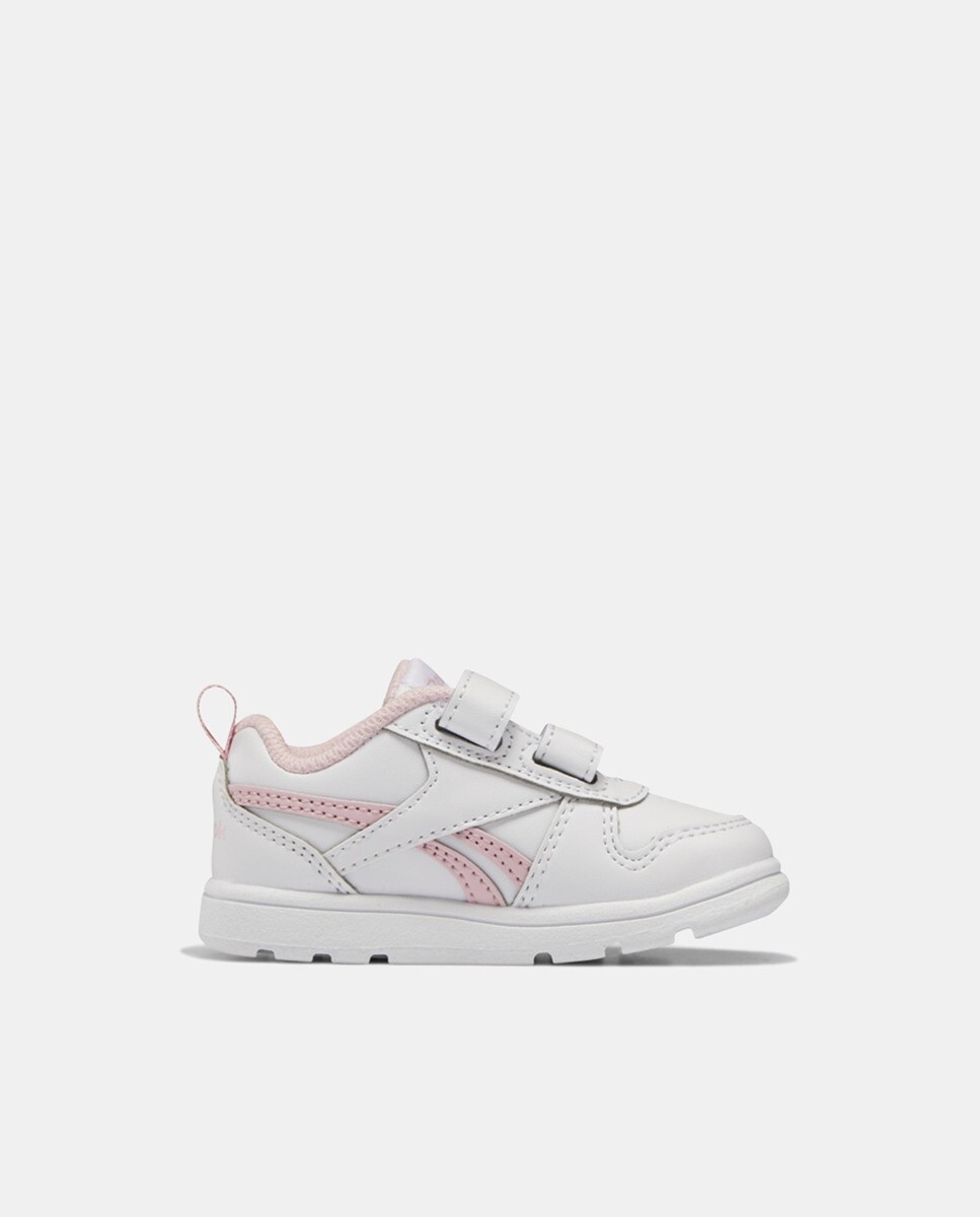 

Белые спортивные туфли для девочки на крючке и петле Reebok, белый