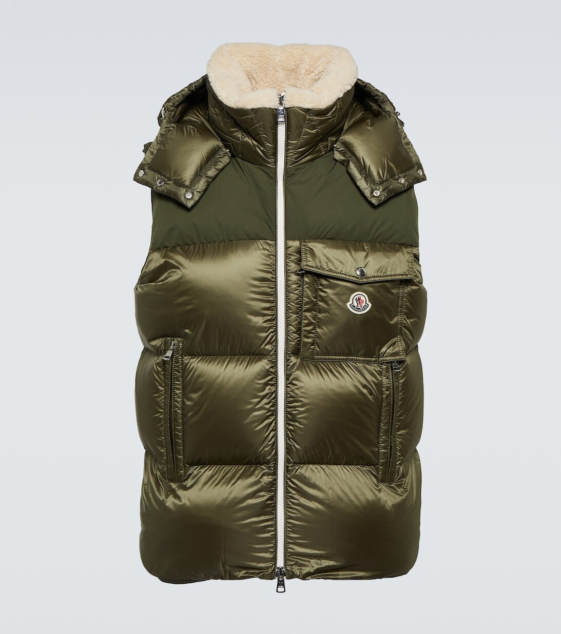 

Ost пуховый жилет Moncler, зеленый