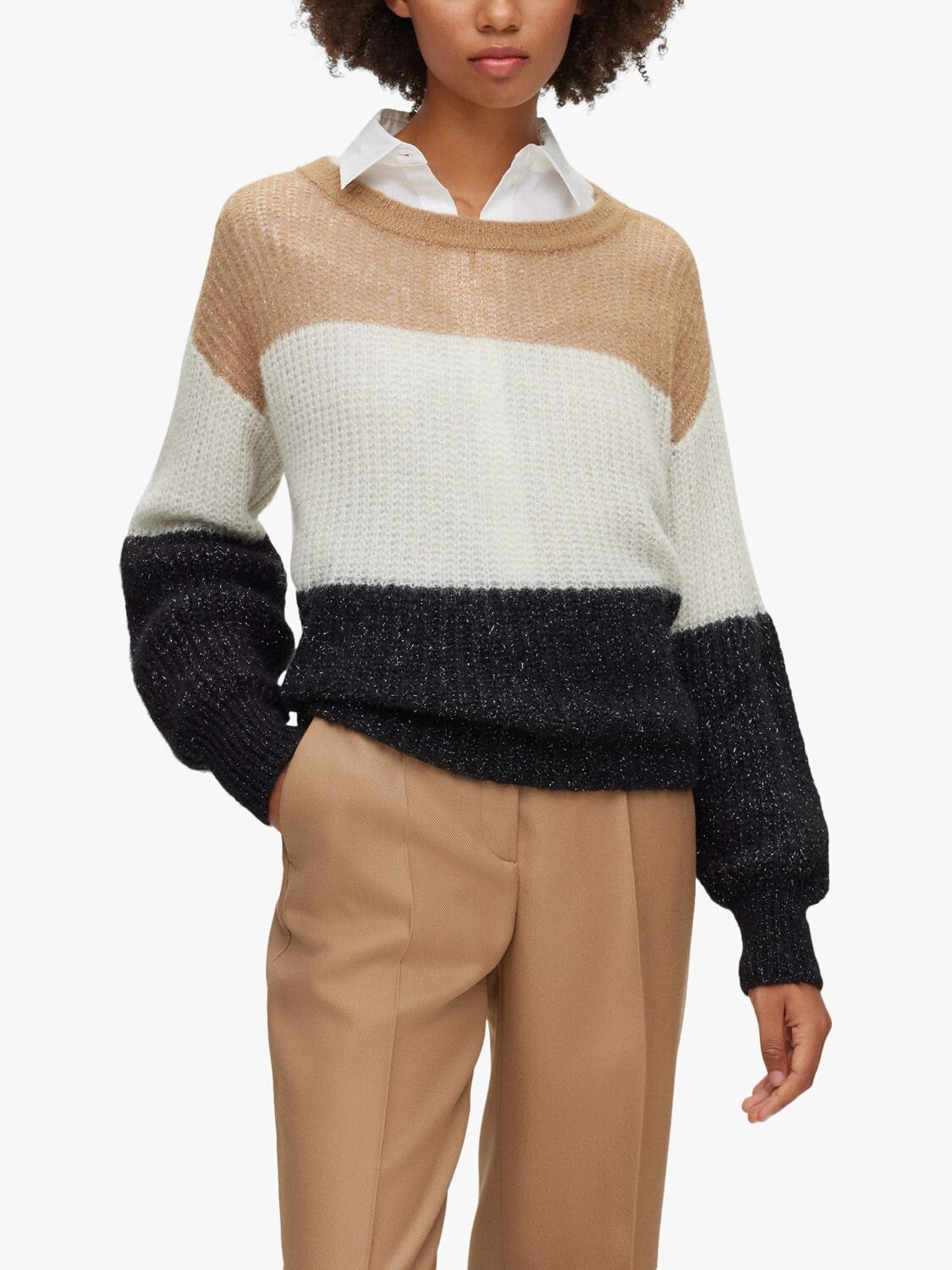 

Джемпер BOSS Fuoline из смеси альпаки HUGO BOSS, мульти