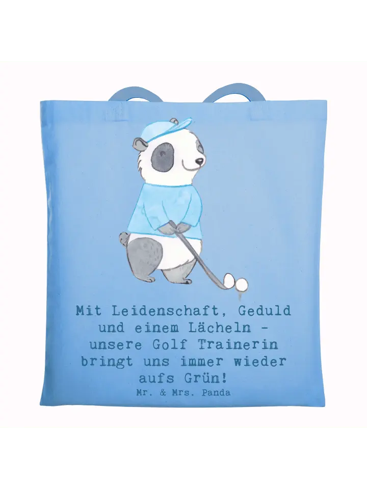 

Сумка для переноски Mr & Mrs Panda Golf Trainerin Leidenschaft, небесно-синий
