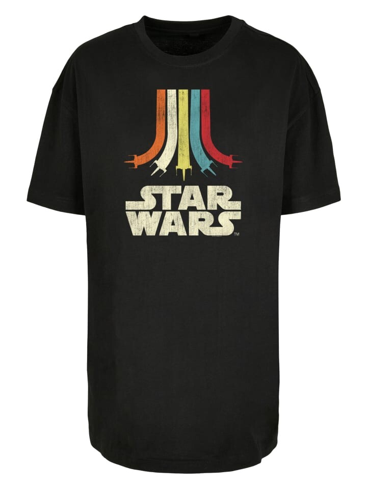 

Футболка F4NT4STIC Oversized Boyfriend Tee Star Wars Retro Rainbow, черный