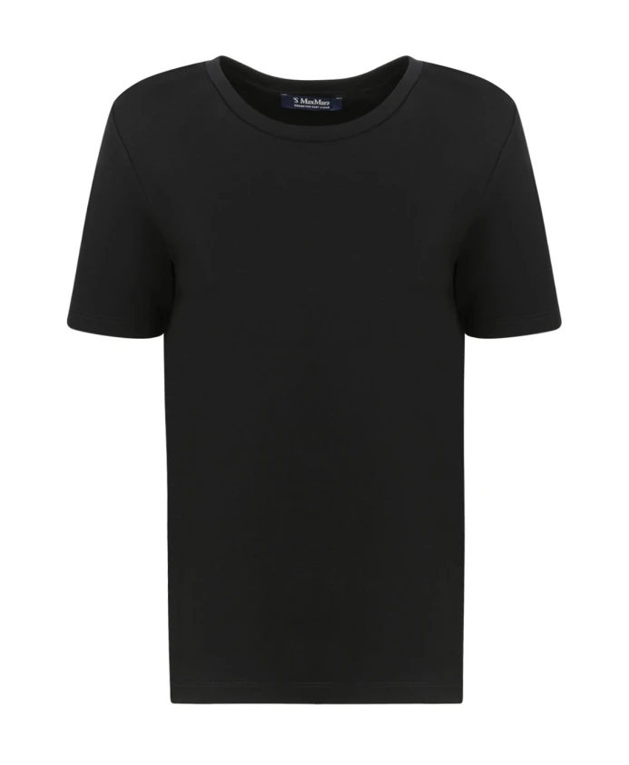 

Футболка из джерси Scuba с круглым вырезом Max Mara, черный