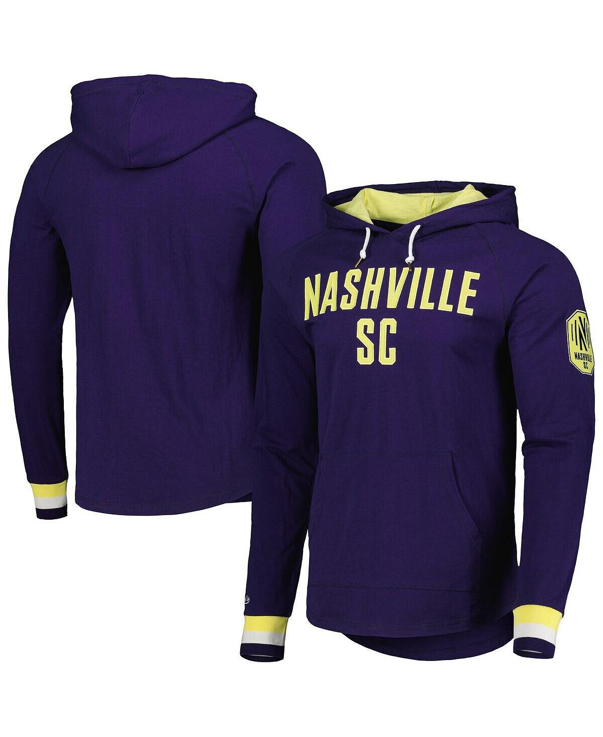 

Мужской темно-синий пуловер с капюшоном Nashville SC Legendary Slub реглан Mitchell & Ness