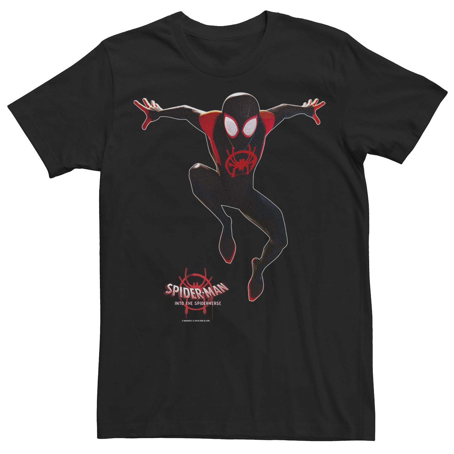 Мужская футболка с графическим рисунком Marvel Spiderverse Miles Morales