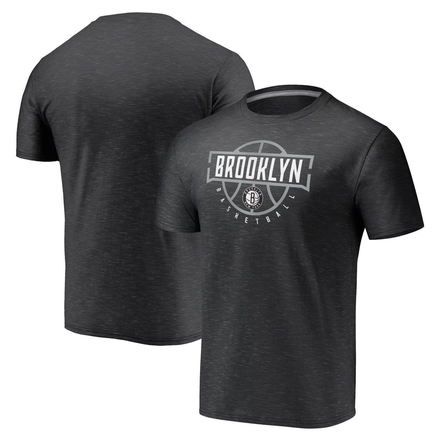 

Темно-серая футболка с логотипом Youth Fanatics Brooklyn Nets Space-Dye Give N Go Fanatics