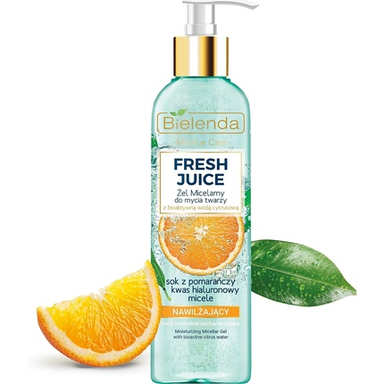Увлажняющий мицеллярный гель для умывания Fresh Juice Orange 190G, Bielenda средства для умывания bielenda гель для умывания ананас fresh juice
