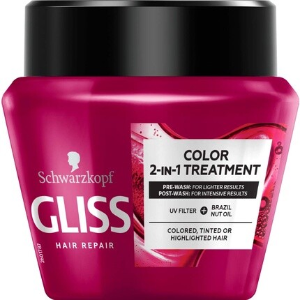 

Schwarzkopf Ultimate Color Анти-выцветающая маска для волос 300 мл, Gliss Kur