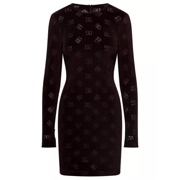 

Платье dg velvet lon g sleeves dress Dolce&Gabbana, коричневый