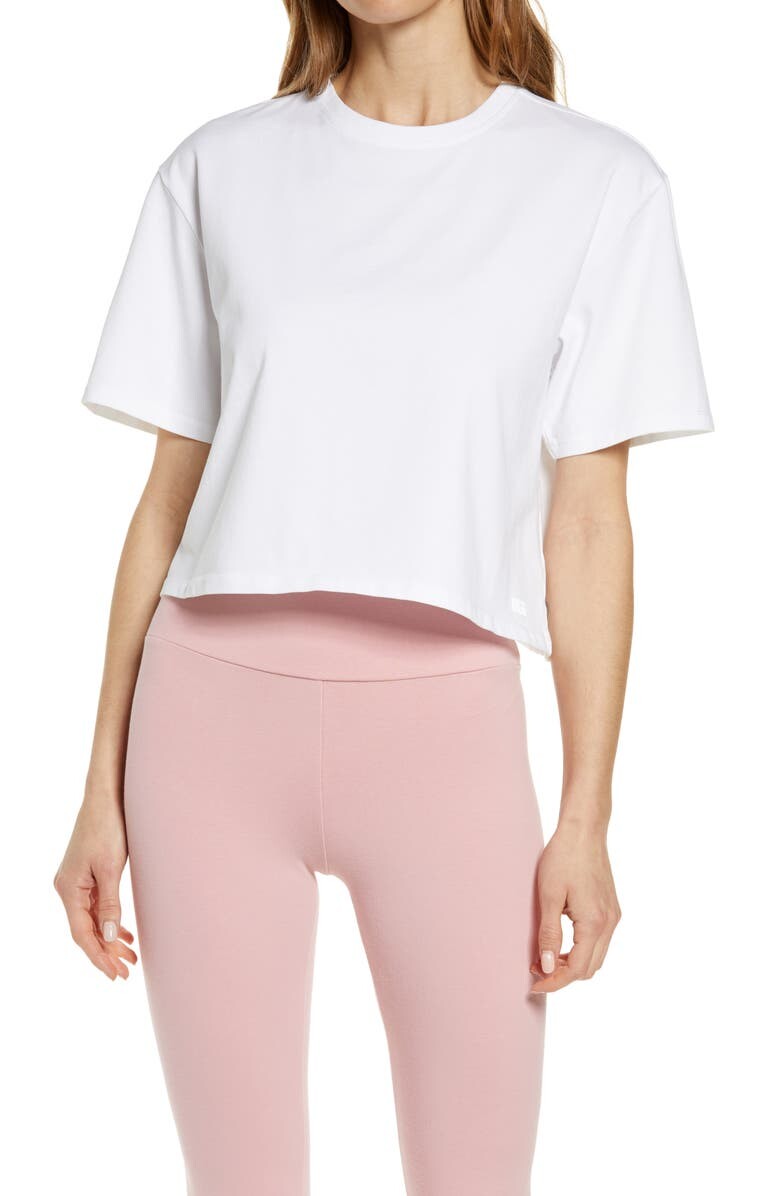 

Футболка Tana Crop из органического хлопка для отдыха UGG, белый
