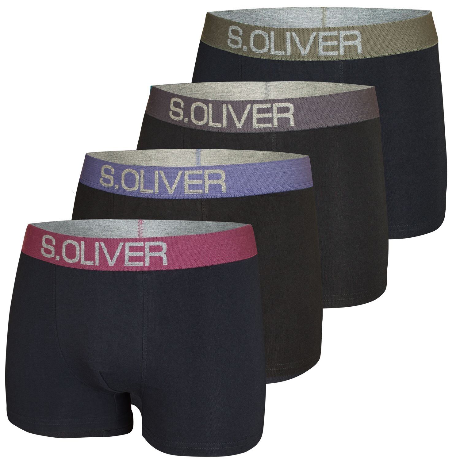 Боксеры S Oliver Boxershorts 4 шт, черный