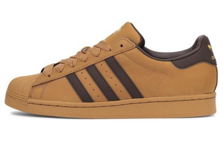

Кроссовки adidas originals Superstar Skateboarding Shoes Unisex Low-top Brown, коричневый
