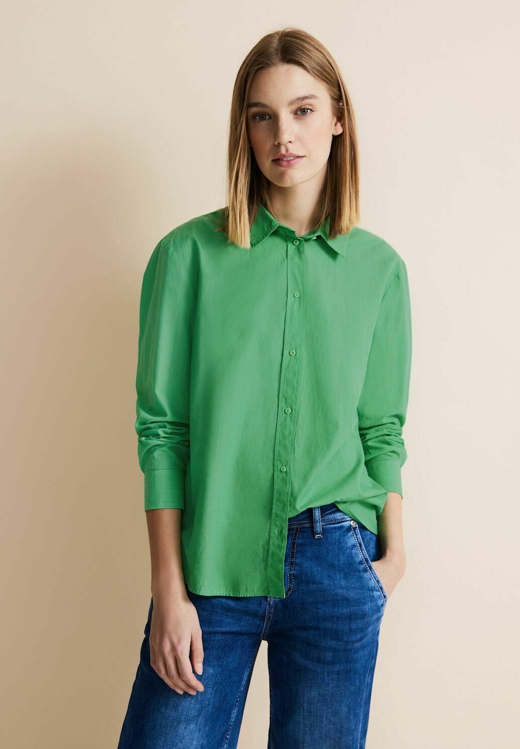 Рубашка Streifen Street One, цвет grün