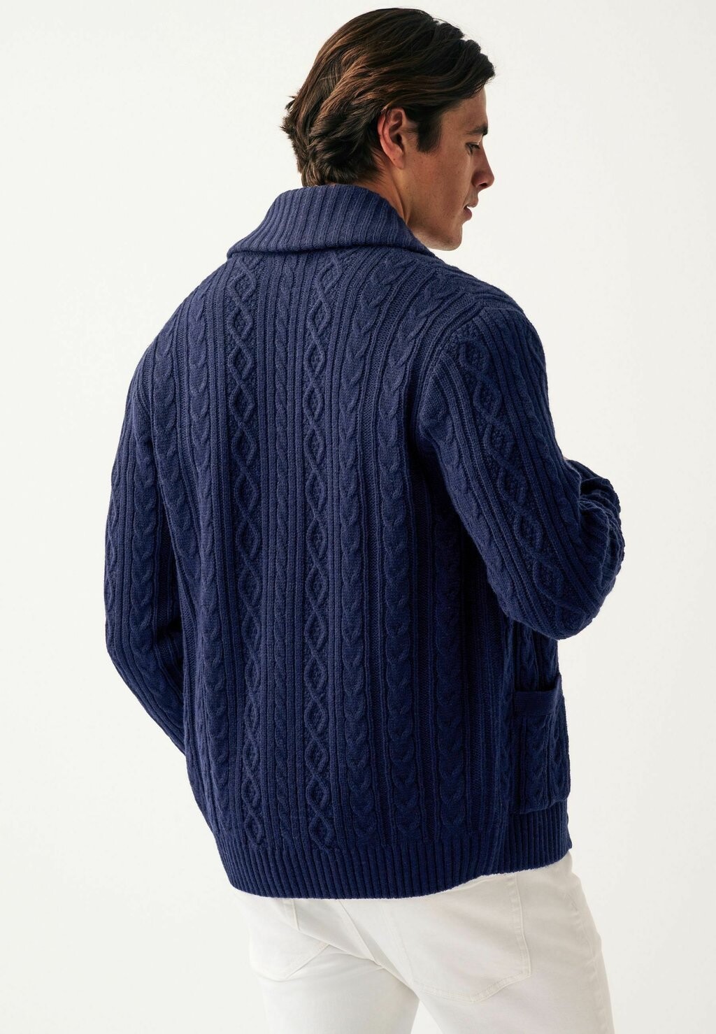 

Кардиган Shawl Cable Next, цвет navy blue
