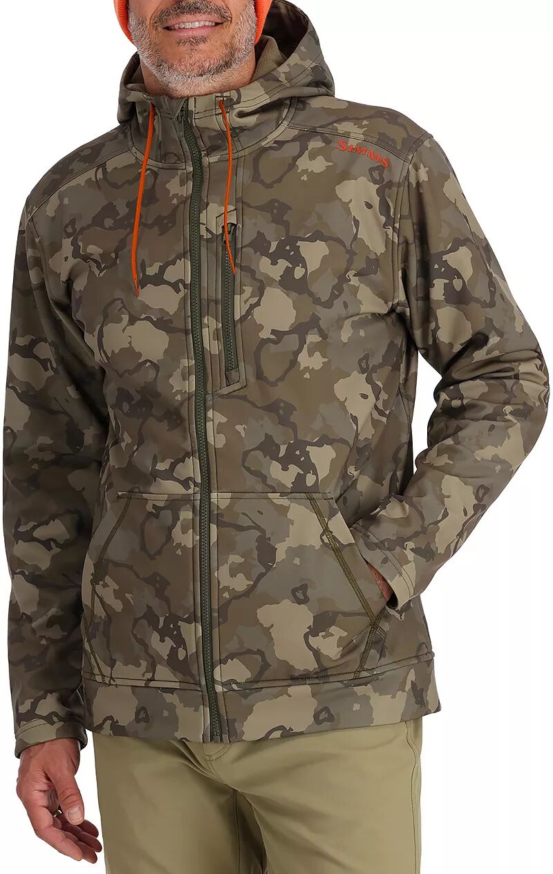 цена Мужская флисовая куртка Simms Rogue с капюшоном и молнией во всю длину