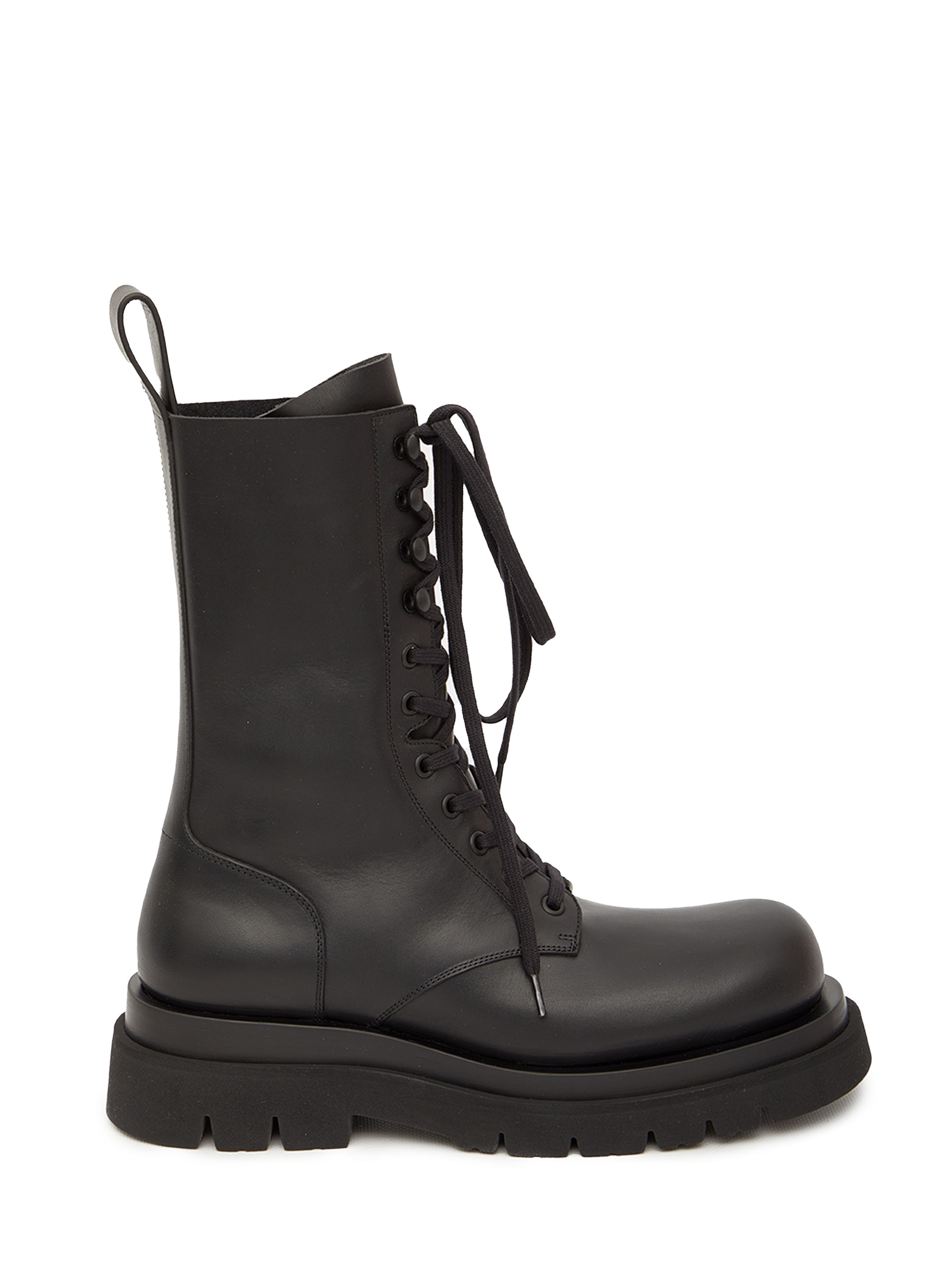 Ботинки Bottega Veneta Lug lace-up, черный ботинки bottega veneta lug chelsea boots черный