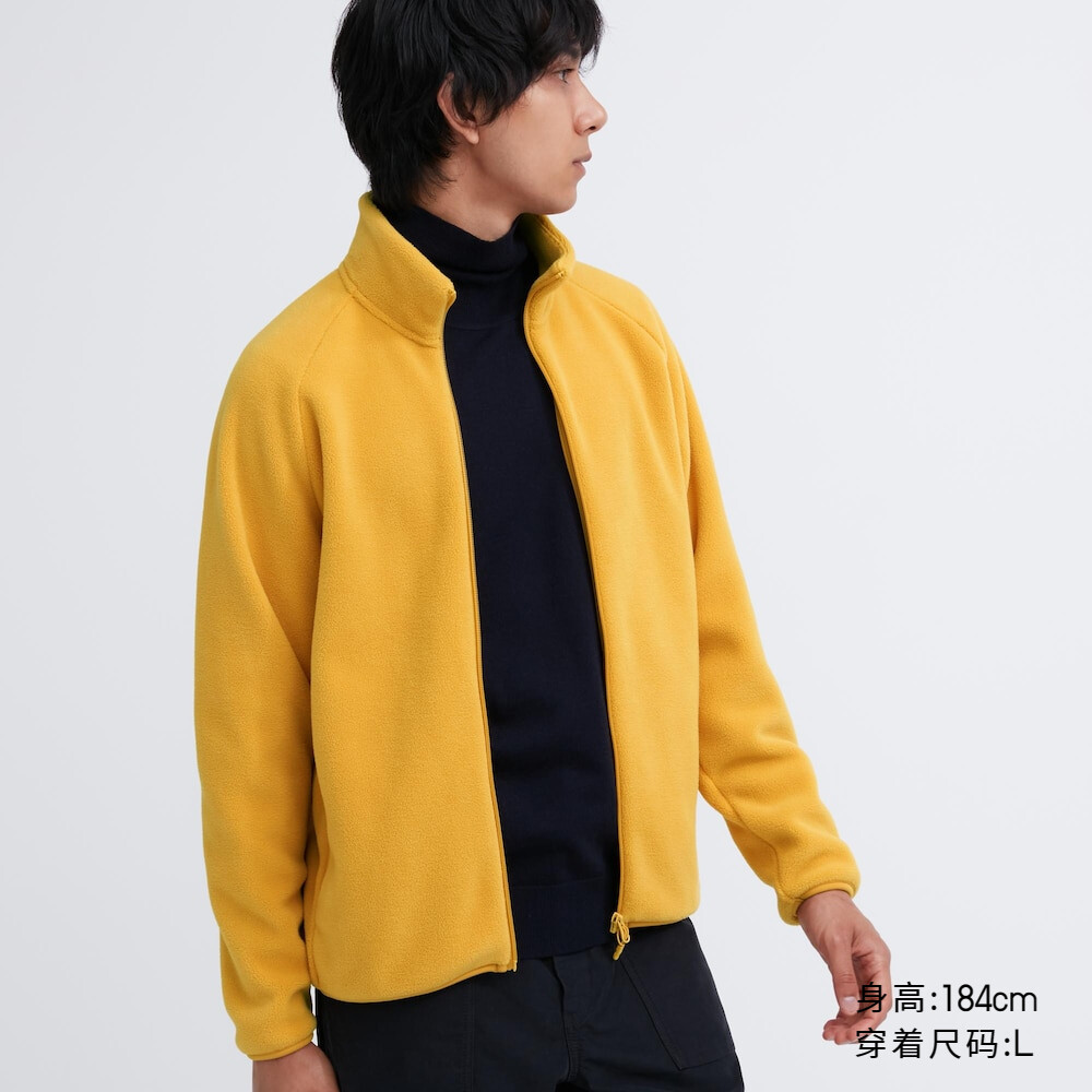 

Мужская и женская флисовая куртка Uniqlo на молнии, флисовая куртка-свитер реглан с длинным рукавом
