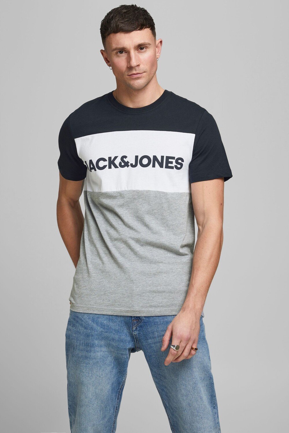 

Футболка с логотипом Jack & Jones JACK & JONES, синий