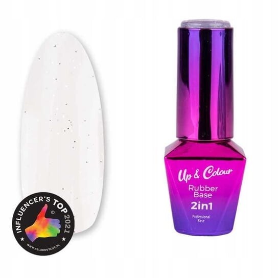 

Гибридный лак 10г №2 Molly Lac Rubber Base 2in1 Up&Color Frozen Rubber Base