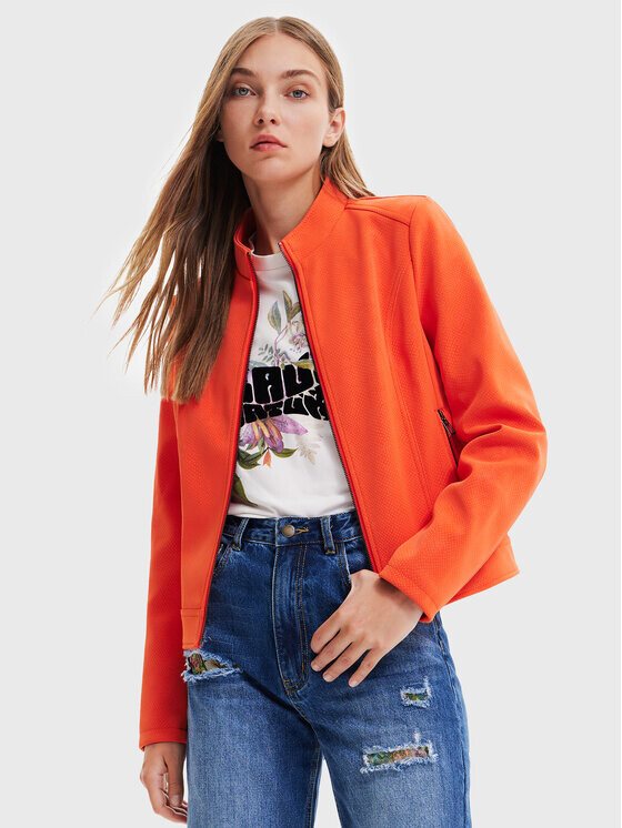 

Куртка из искусственной кожи, стандартного кроя Desigual, оранжевый