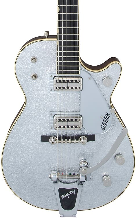цена Электрогитара Gretsch G6129T-59 Vintage Select Edition '59 Duo Jet - Silver Sparkle