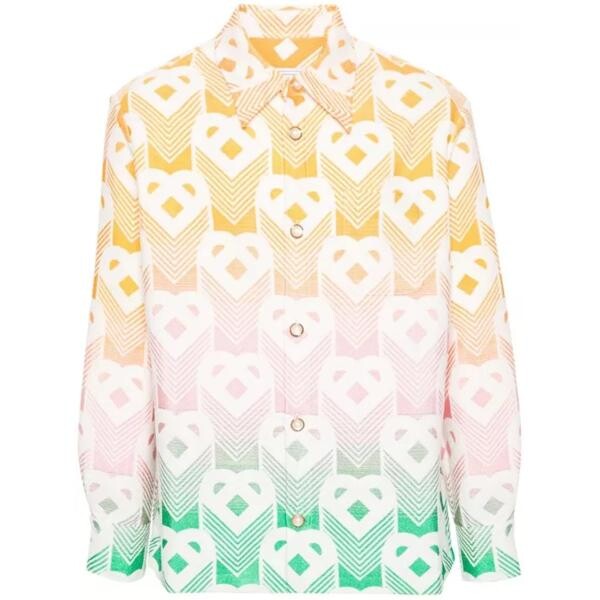 

Куртка terrycloth-effect shirt jacket Casablanca, бежевый
