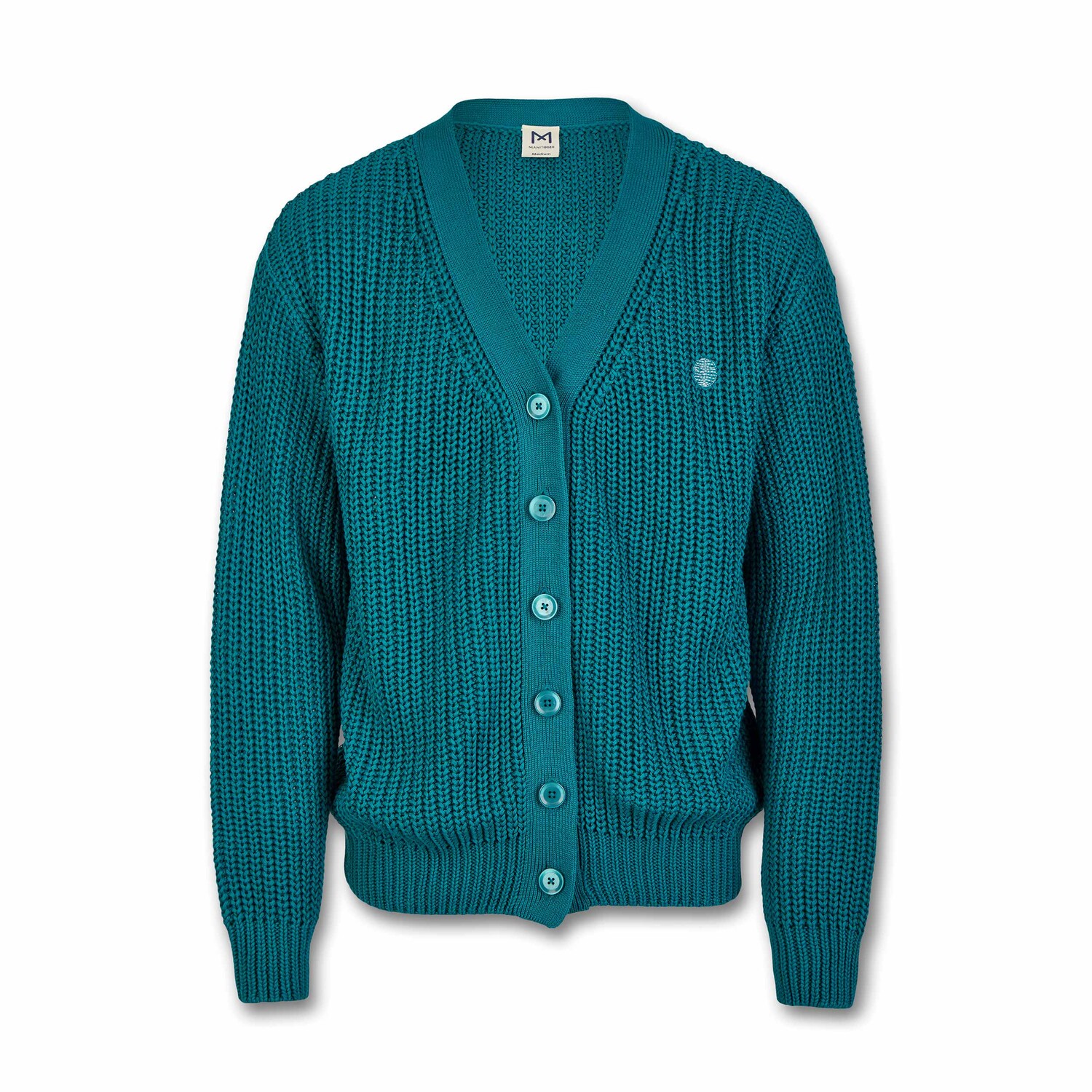 

Кардиган MANITOBER Oversize Strickjacke, зеленый