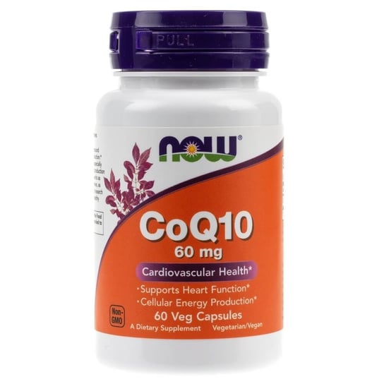 Now Foods, Коэнзим Q10, 60 мг, 60 капсул
