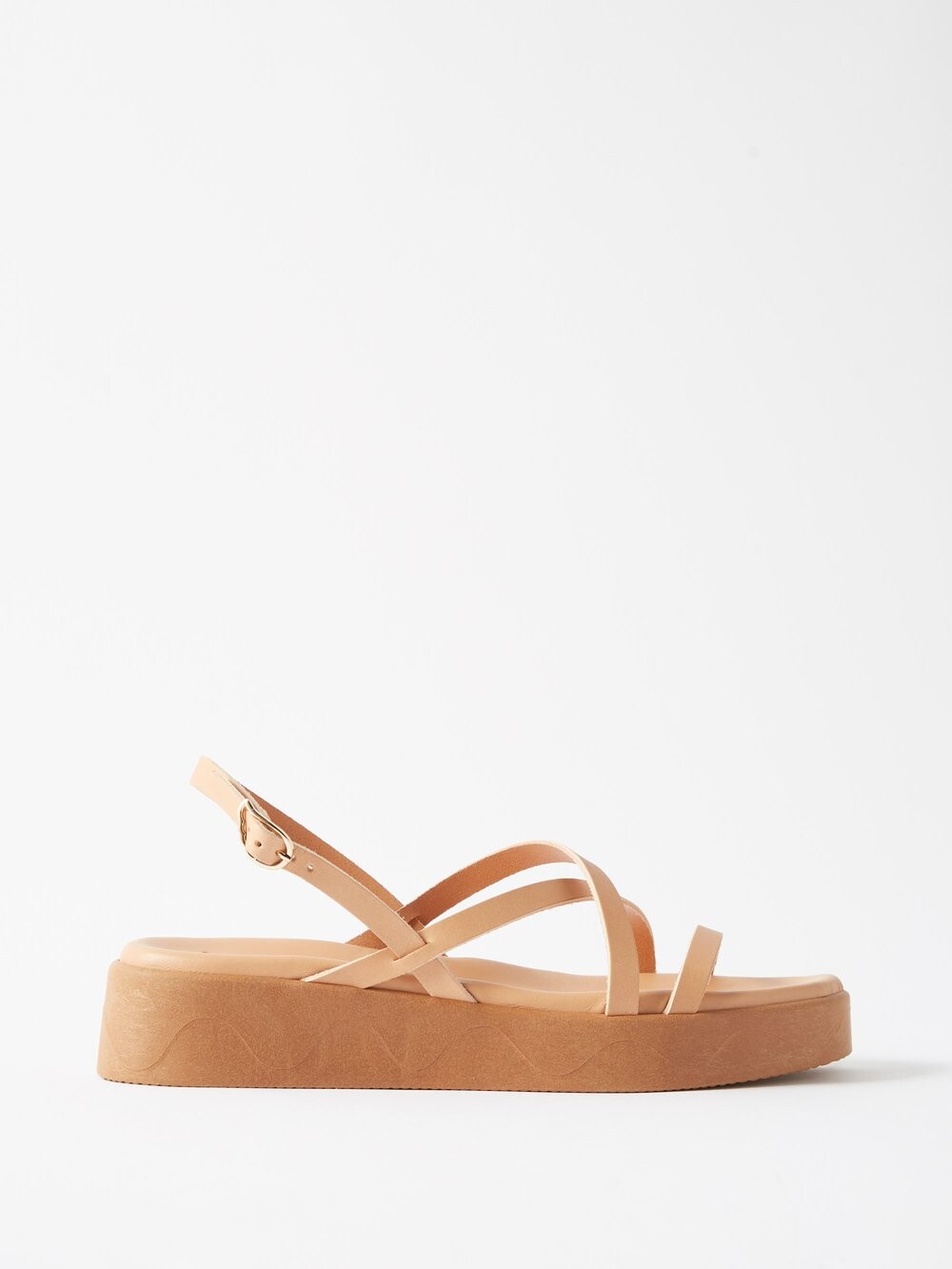 

Кожаные босоножки silia на платформе с пяткой на пятке Ancient Greek Sandals, бежевый