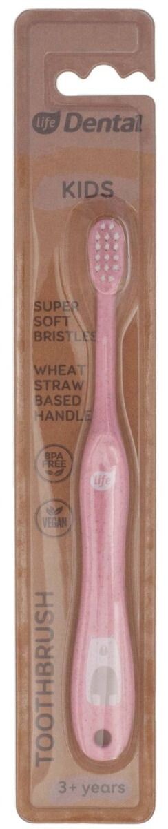 

Детская зубная щетка Life Soft Bio Różowaa 3+, 1 шт
