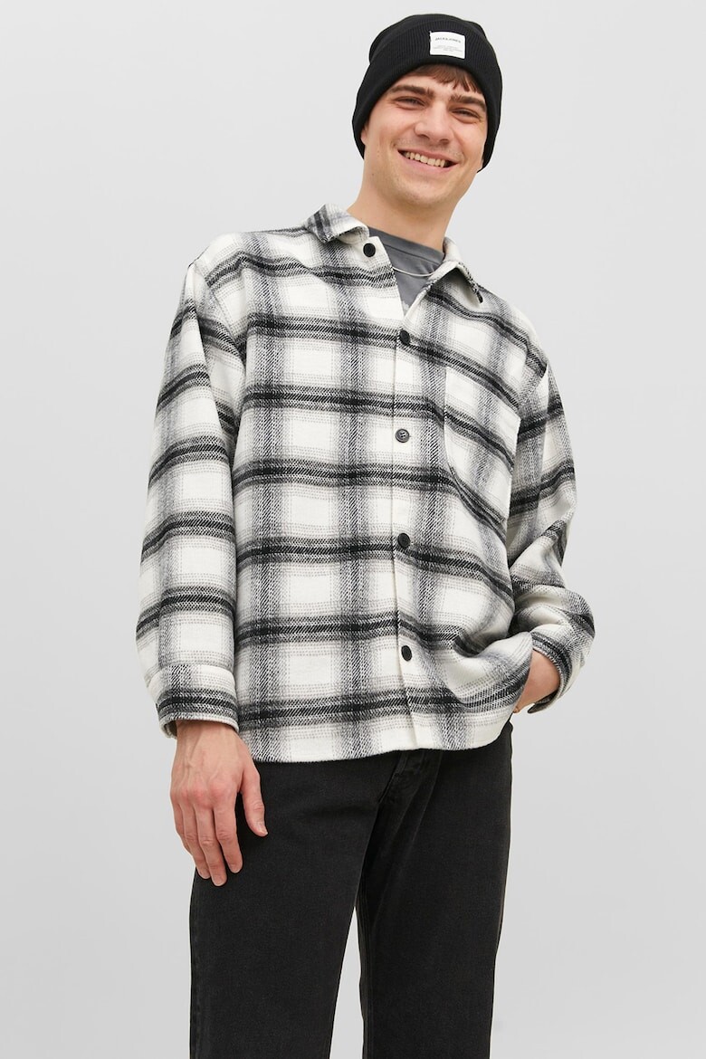 

Пиджак-Рубашка в клетку Jack & Jones, черный