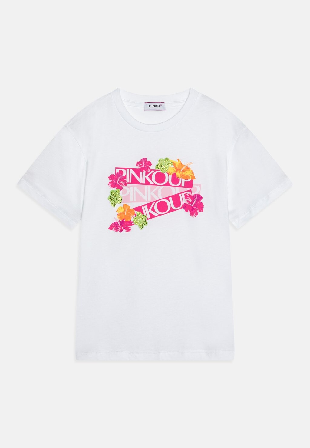 

Футболка с принтом GIRL Pinko Up, цвет white