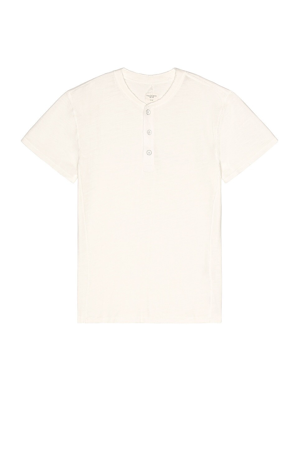 

Футболка Rag & Bone Classic Short Sleeve Henley, белый