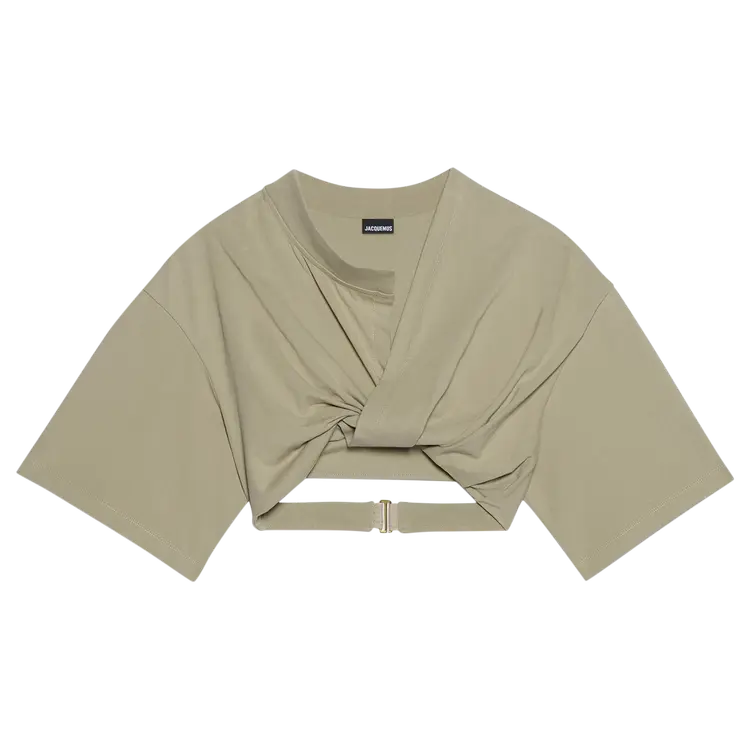 

Футболка Jacquemus Le Bahia Court 'Light Khaki', загар