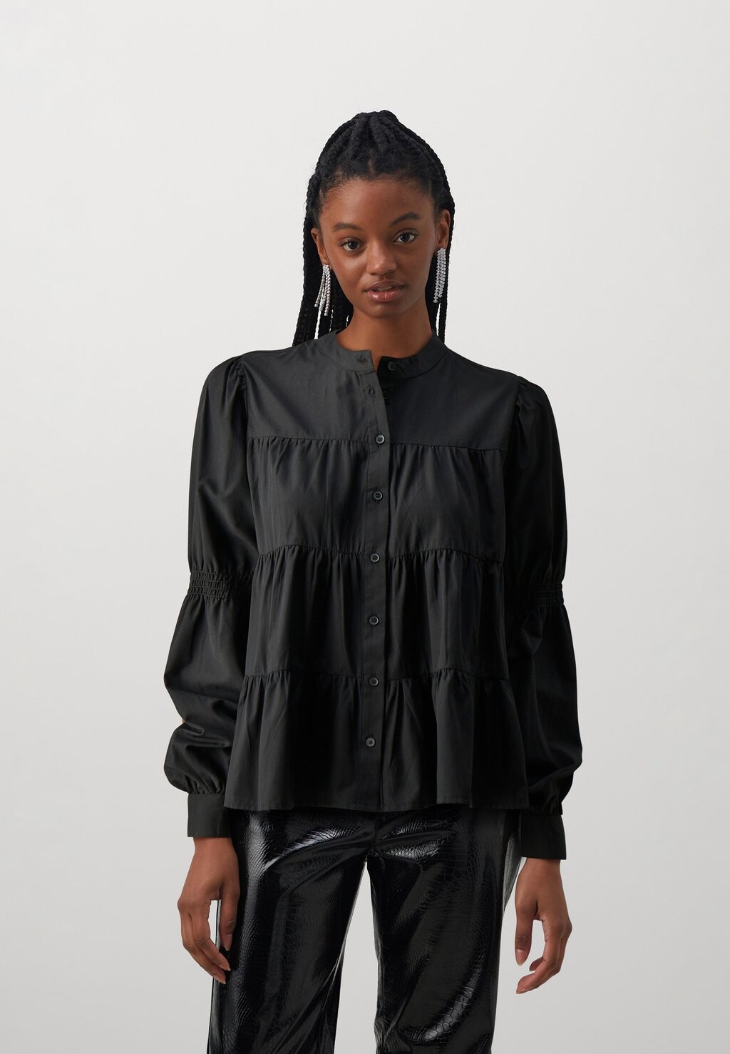

Блузка-рубашка PCSILLA Pieces, цвет black