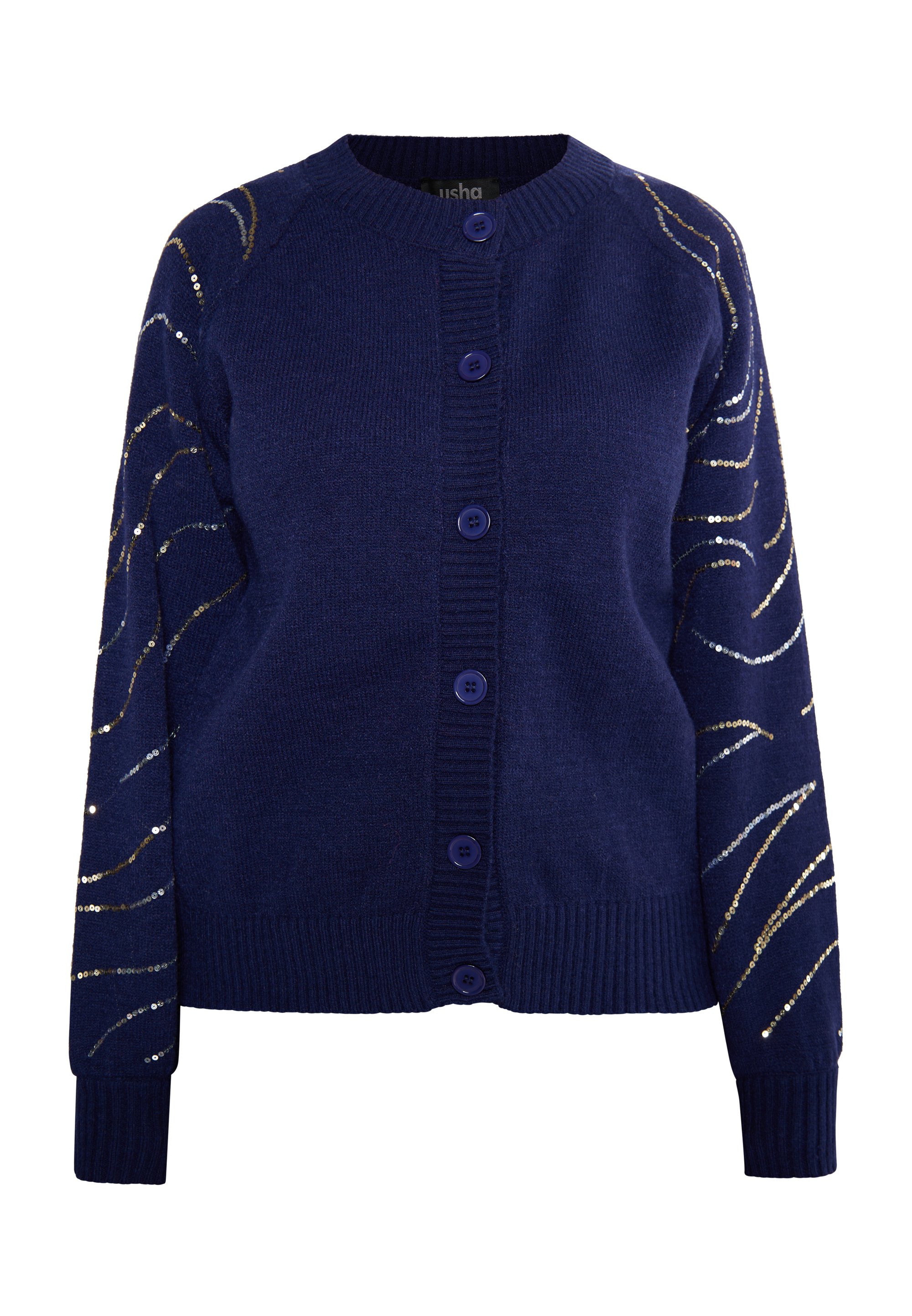 Толстовка usha BLACK LABEL Strick Cardigan, морской