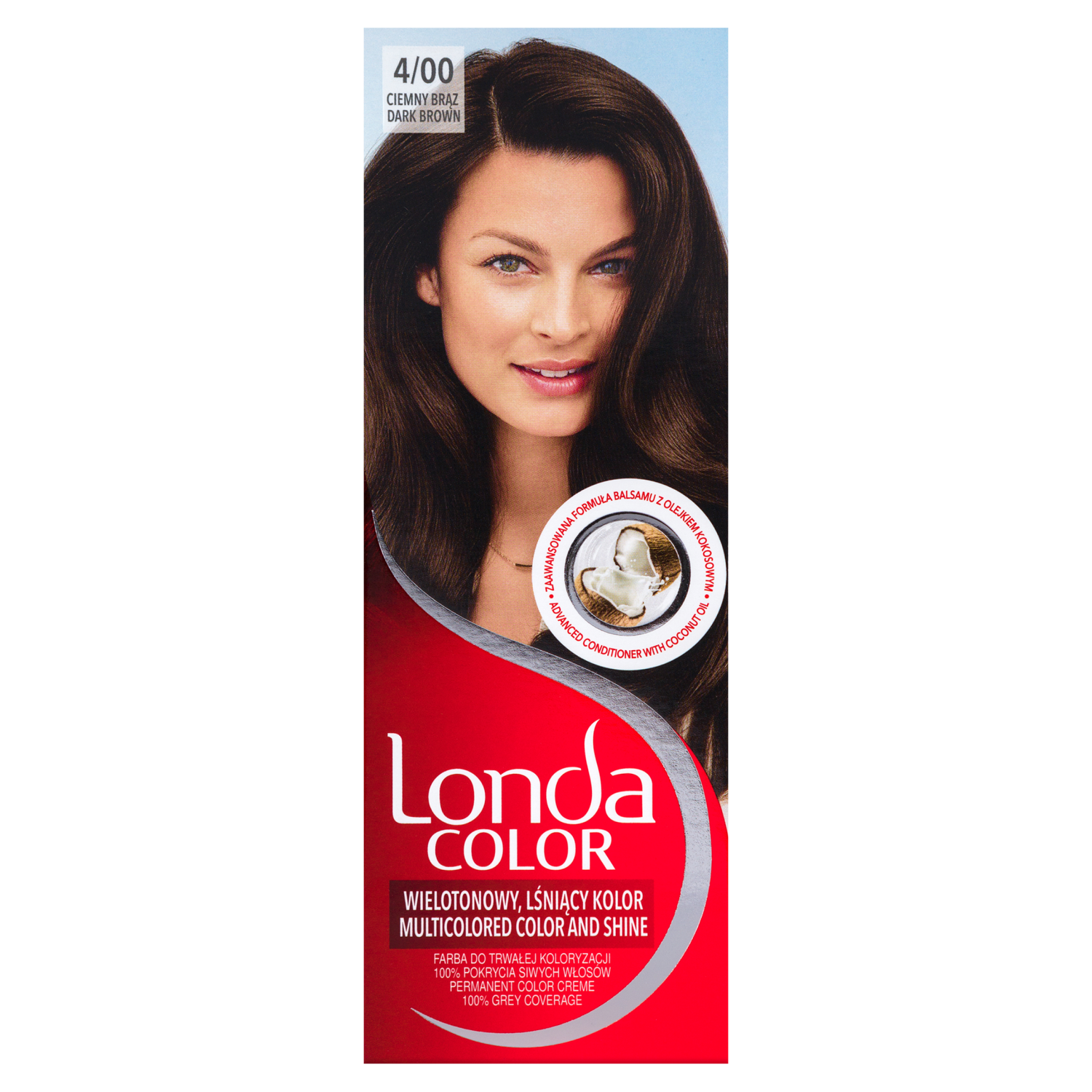 Крем-краска для волос 4/0 темно-коричневый Londa Color, 1 упаковка londa лонда стойкая крем краска 10 16