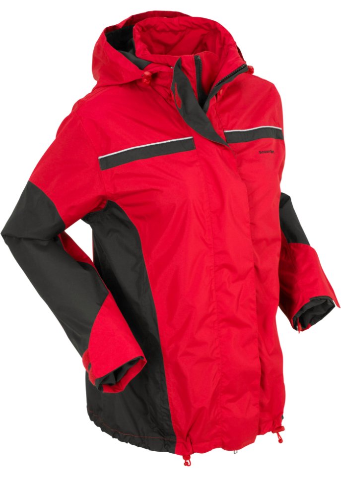 Водонепроницаемая функциональная куртка 3 в 1 Bpc Bonprix Collection, красный женская флисовая куртка с воротником стойкой свободная теплая флисовая куртка из овечьей шерсти зима 2022